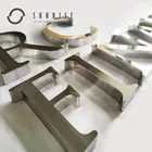 Manufacturer Custom Outdoor Rust Proof Company Logo Sign Mirror Metal Letters Signage