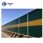 Fire retardant material powder coated sound barrier