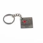 metal key chain beach custom zinc alloy compass keychain