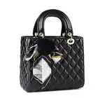 EM203 bulk buy luxury brand design tote bags classic quilted patent leather women handbag