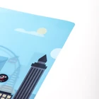 Customized A4 size printing plastic PP file folder