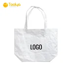 custom eco reusable promotion gift waterproof backpack cosmetic cooler lunch mail hand lunch tote shopping paper tyvek bag