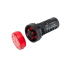 Dc Buzzer Buzzerdc 24v Buzzer Dia 22mm DC 24V LED Red Light Flash Sound Indicator Buzzer