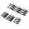 Fancy Different Type Black Metal Iron Hair Snap Clips Accessories For Women