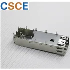 Customized 1 * 1 SFP Cage Assembly Single Fiber SFP Module ROHS Certification