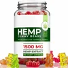 60pcs Natural Organic Hemp Gummies Non-GMO Anxiety Stress Pain Sleep Focus Supplements