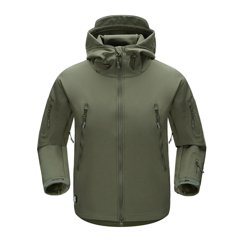 Oem outdoor mens custom logo waterproof softshell coat tactical military soft shell jackets