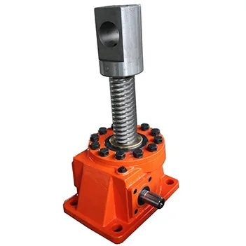 SWL10 series worm bevel gear screw jack belt conveyor gear box two stage gearbox   helical bevel gear box transmission lift