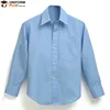 Cotton blue high school uniform t-shirt
