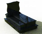 Granite Polished Monument Samistone Black Polished Granite Tombstone Monument European Style Design