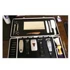 Aluminum Barber Tools Accessories Makeup Train Case Tattoo Box Hair Salon Styling Storage Holder Travel Carrying Case