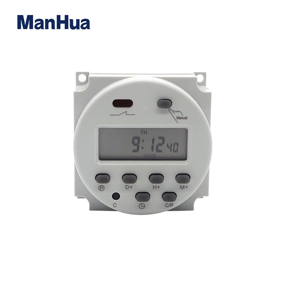 Manhua MT101 12 v dc ve 220 volt dijital Programlanabilir Elektrik Zamanlayıcı Anahtarı