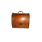 Jewelry Wood Vintage Clear Wooden Treasure Chest Jewelry Box
