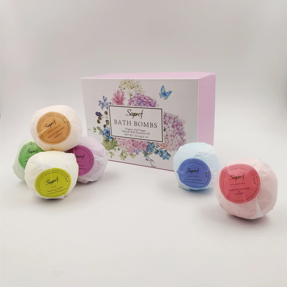 wholesale natural organic aroma oils scented fizzy bath bomb