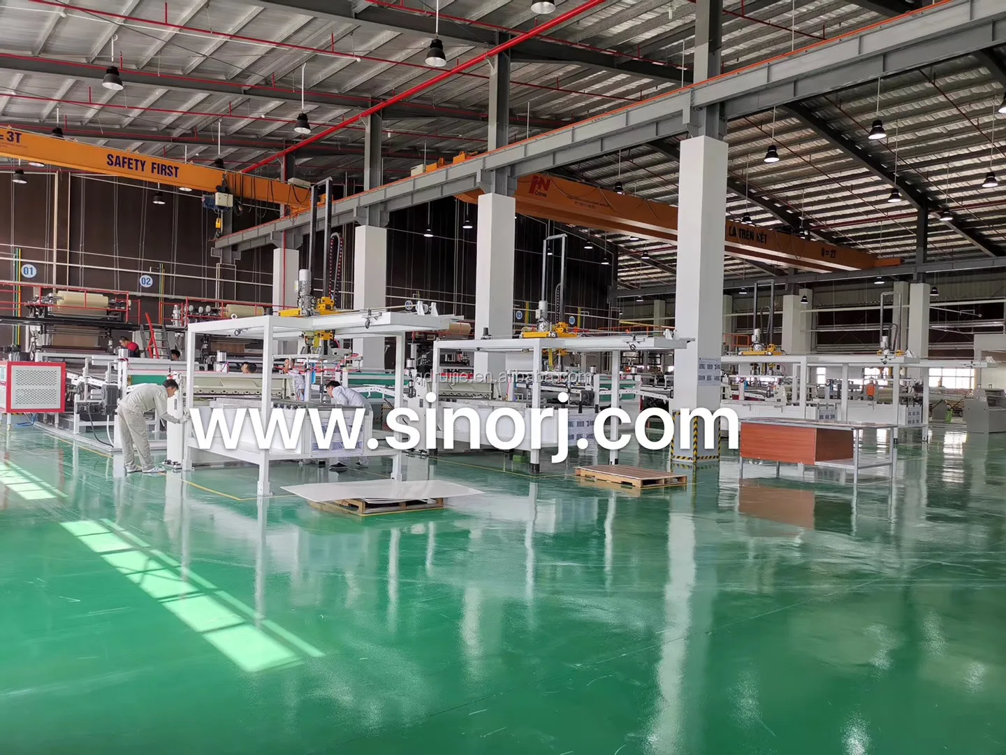 Multi Layer Laminated Spc Floor Production Line Multilayer Stone