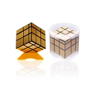 Kid activity logic educational toy handcrafts metal mirror magical cube with storage box