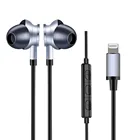 MFi certified Metal in-ear stereo wired headset earphone with C100 lighting connector for iPhone 11/11Pro