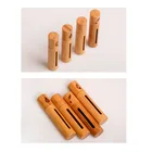 Glass Bottle Custom Oud Attar Oil Glass Roller Bottle With Bamboo Cap Roll On Gemstone Roller Bottle