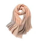 Custom Ladies Designer Logo Fashion Brand Shawl Scarf Women Cashmere