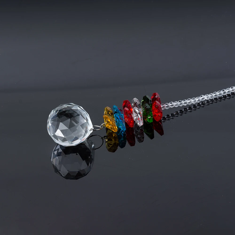 crystal ball faceted pendant chandelier parts window suncatchers