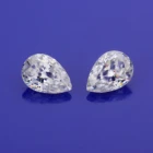 starsgem crushed ice cut 7*10mm moissanite pear shape moissanite diamond for moissanite custom rings