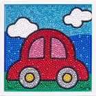 DIY Handmade Children's Diamond Photo Decoration Full Drill Cartoon Car Diamond Painting With Frame For Kids