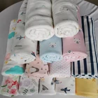 Custom Print Animal Pattern Baby 135G Carded Single Jersey 100 % Cotton Knit Fabric Printed