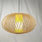 Decoration Beautiful Hanging Lampshade Handmade Design Bamboo Lamp Home Natural Decoration