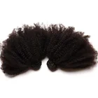 CARA Brazilian Hair Weave Cuticle Aligned Hair 4c Afro Kinky Curly Human Hair Weave Bundles For Black Women