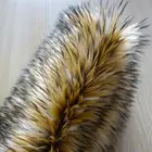 Best-selling knitted tip dyed soft plush fabric faux fur fabric for garment collars