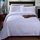 Flower king size 3d bedding set/cheap hotel bed linen sets