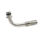 304 stainless steel syrup hose barb elbow fitting for dispensing system