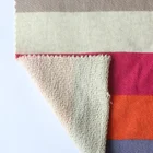 Colorful stripes printing 100%cotton french terry fabric for sweatshirt
