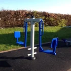 Park Gym Equipment Outdoor Fitness Equipment Two Seated Leg Press