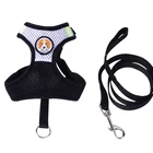 An upscale pet leash dog harness suitable for small and medium sized dogs