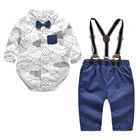 High quality safety cotton baby boy clothing sets baby romper clothes sets