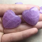 Hot Sale Natural Kunzite Gem Stone Quartz Crystal Heart Shape Stone For Gifts Child