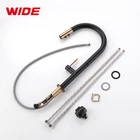 Single handle matt black pull down touch sensor kitchen faucet for wholesale
