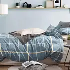 Promotional Cheap Cotton Geometric Striped Satin Stripe Duvet Cover Boys in Queen Size