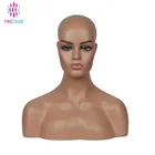 Fiberglass makeup custom wig display mannequin heads