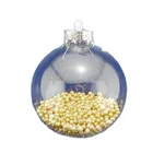 Artdragon 100 wholesale christmas ball ornament transparent ,clear glass sphere ball ornament for Christmas tree