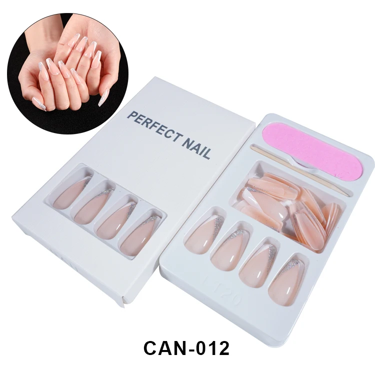 longfingernails,fingerscrossed cover fingernails wholesale press on nails false coffin long