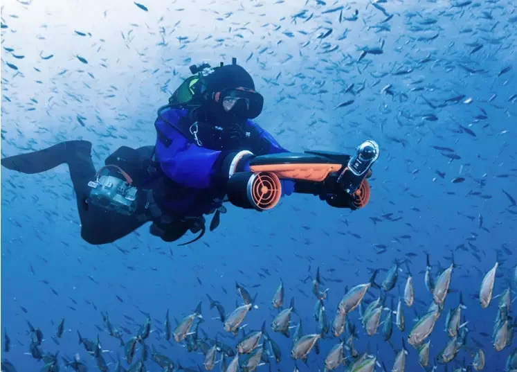 BMM784M 360Kv Underwater Scooter Motor With Propeller, Waterproof Brushless Motor For RC Boat Robot