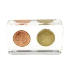 Custom lucite coin paperweight for gifts and collective Items