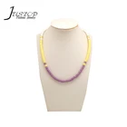 New Arrivals Fimos Necklace Jewelry Slices Silicone Beads Necklaces