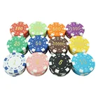 Graphic Customization Cheap Custom ABS Plastic Material Casino Playing Poker Chips Manufacturers