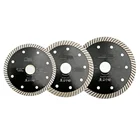 diatool 105 / 115 / 125 mm Hot pressed super thin turbo diamond saw blade cutting disc for ceramic tile granite marble