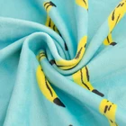 Printed No MOQ Soft Polyester Custom Knitted Digital Printed Stretch Custom Velvet Fabric