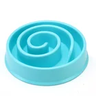 Snail-shaped pet bowls feeders plastic slow food anti-mite bowl thick material dog bowl