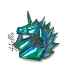Wholesale natural angel aura quartz geode unicorn quartz crystal animal unicorn figurines for gift